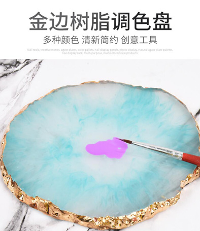 金邊瑪瑙片多色彩繪調(diào)色盤調(diào)色盤 可選色