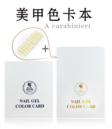 中號(hào)120-216色 美甲空色卡本+送10片平底甲片