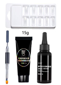 兩用筆+15g延長膠+配套液+甲模