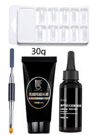 兩用筆+30g延長膠+配套液+甲模