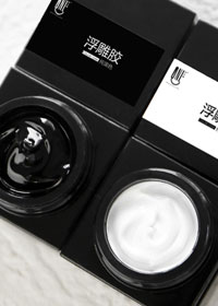 小黑瓶5g浮雕膠 純黑色 +純白色