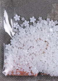 500顆大小花+玫瑰金鋼珠混裝