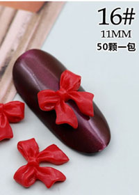 16#仙女蝴蝶結(jié)紅色款二【50顆裝】